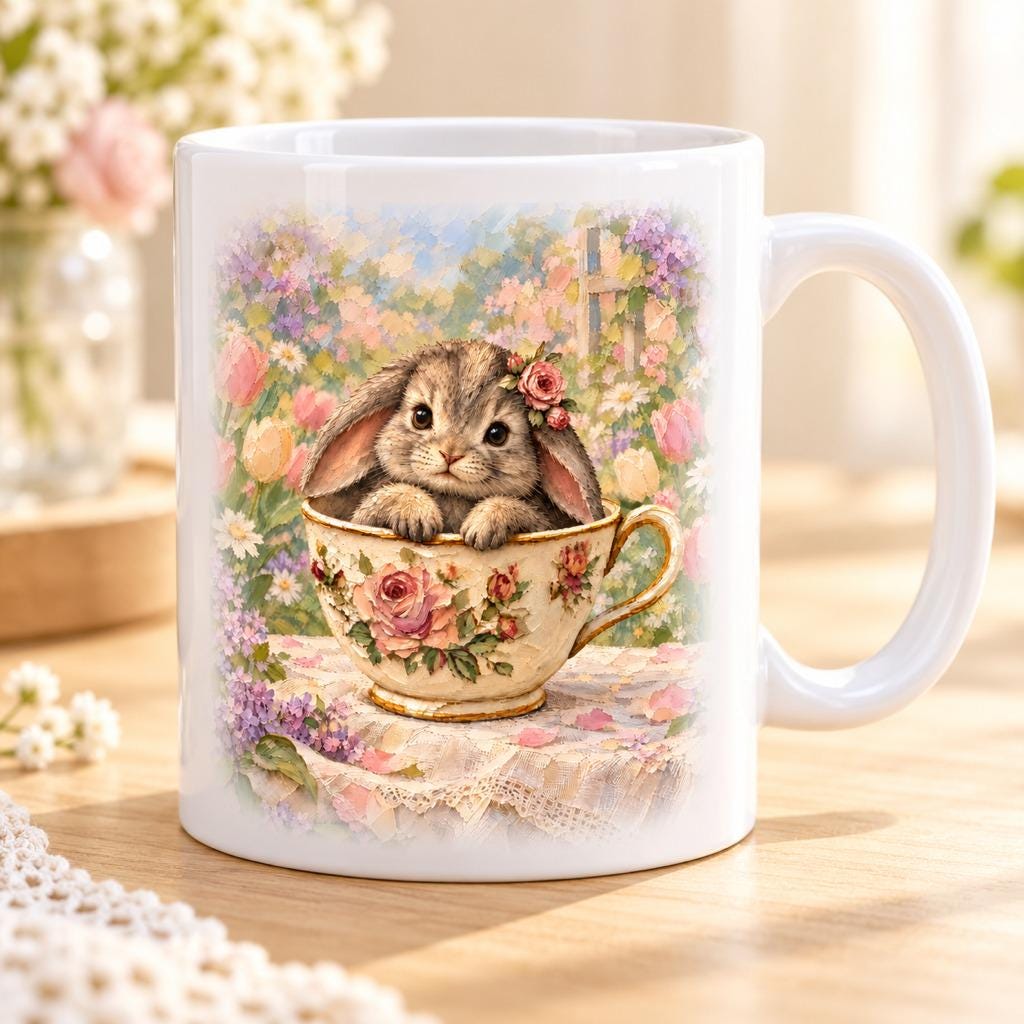 Bunny Teacup Mug