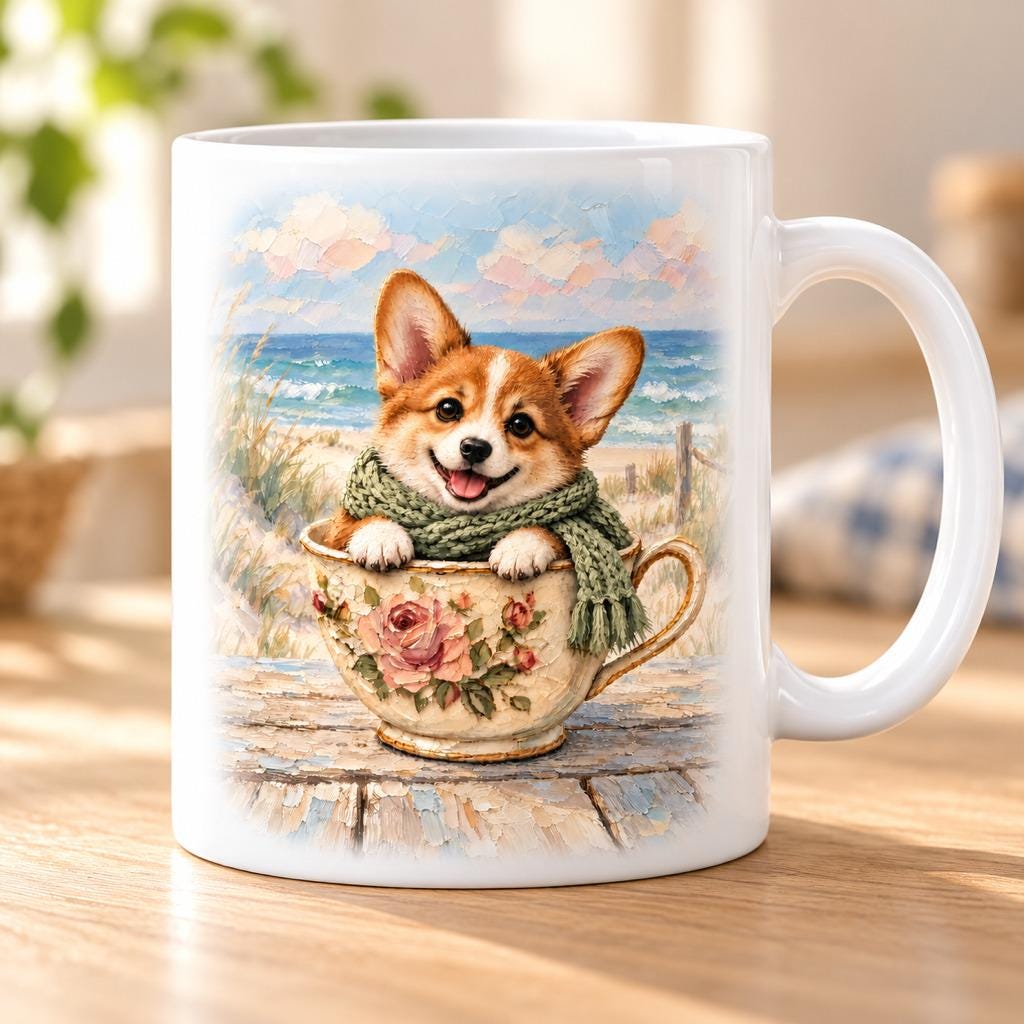 Corgi Teacup Mug