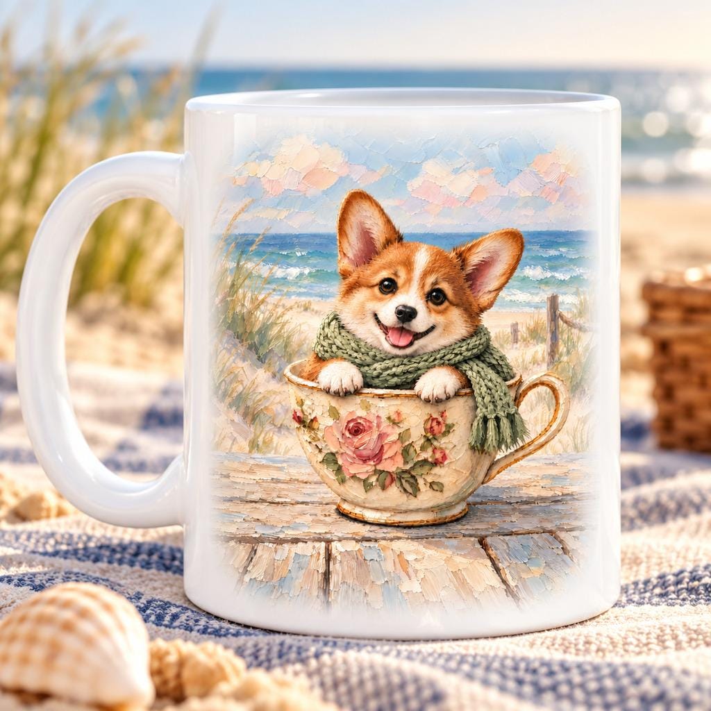 Corgi Teacup Mug - Image 2