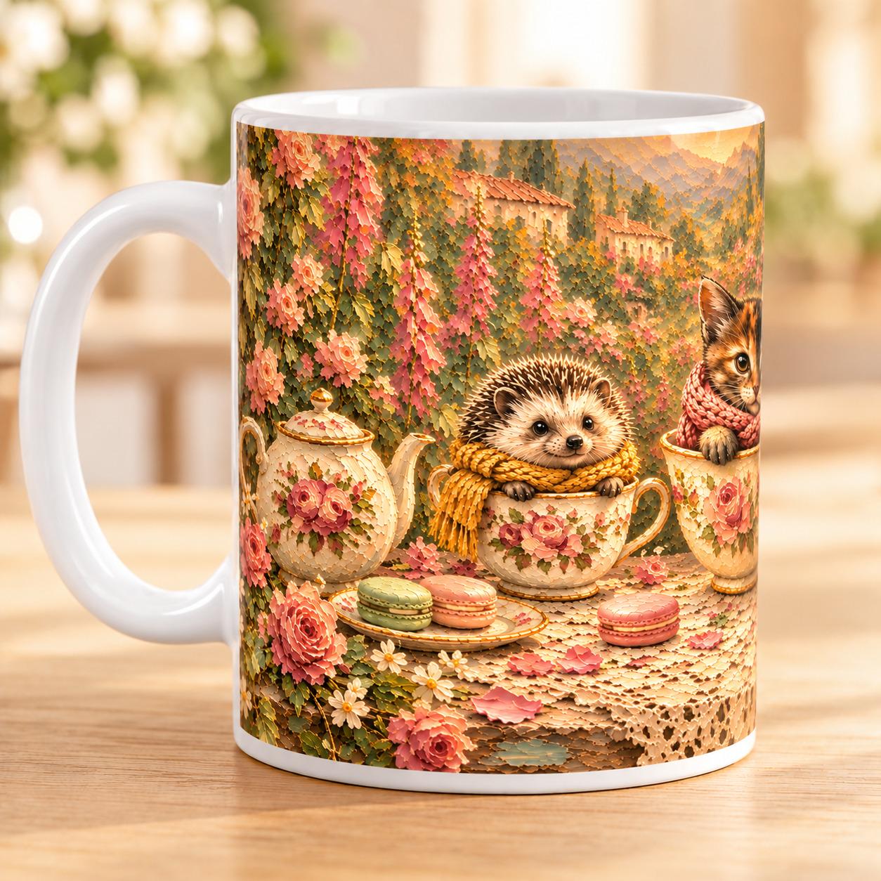 Garden Tea Party Teacup Mug - Image 3
