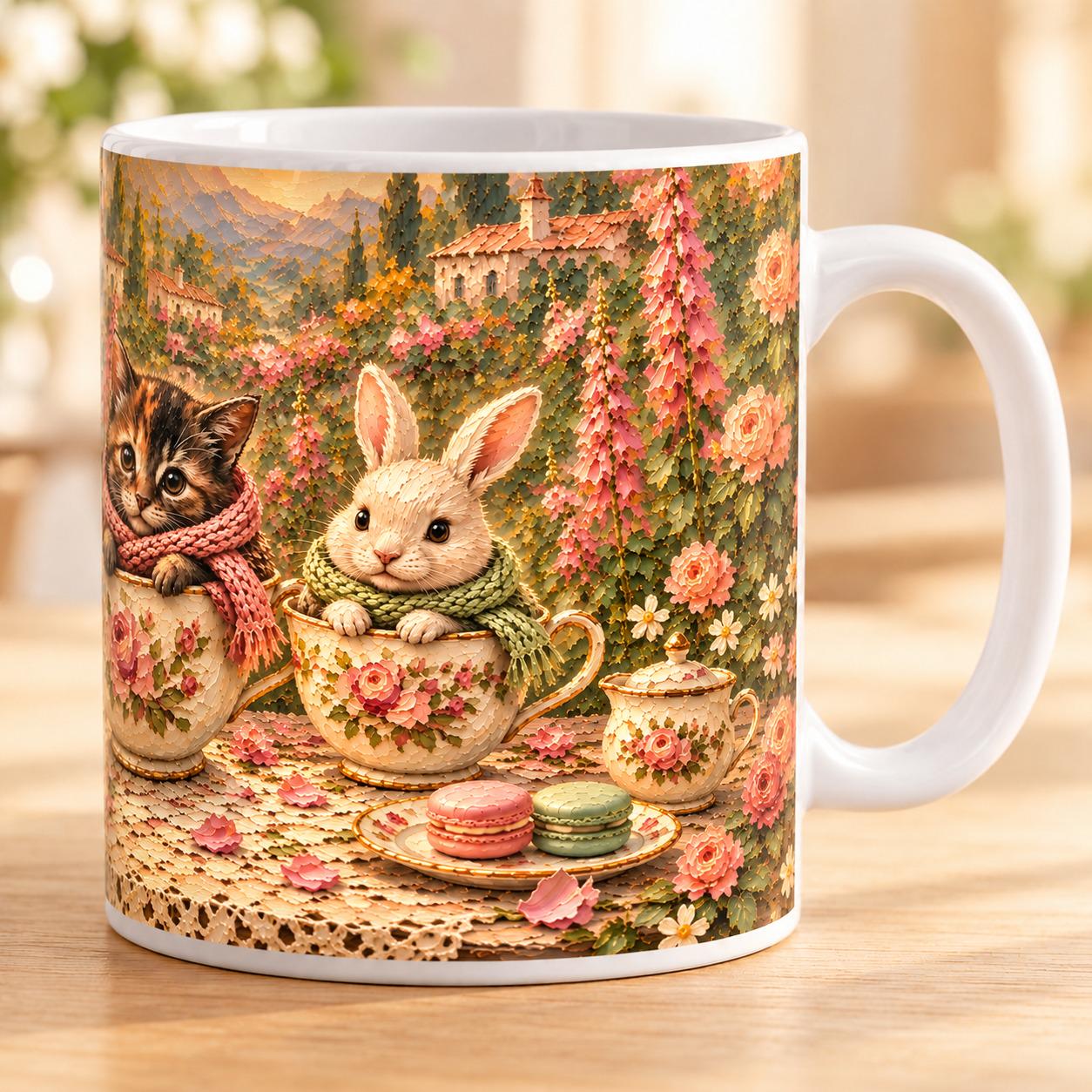 Garden Tea Party Teacup Mug - Image 4